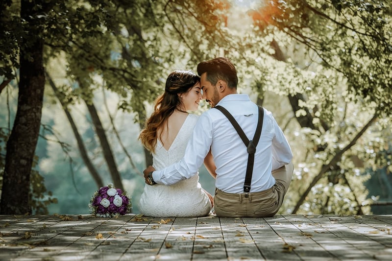 Forest Wedding Couple